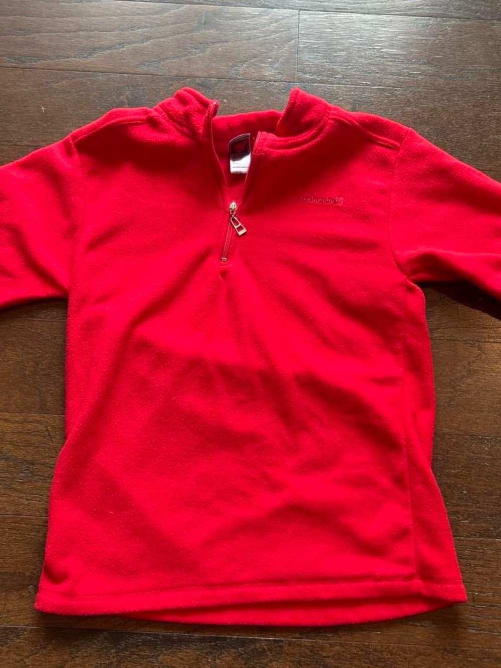 Kids Red Avalanche Quarter-Zip Fleece Pullover